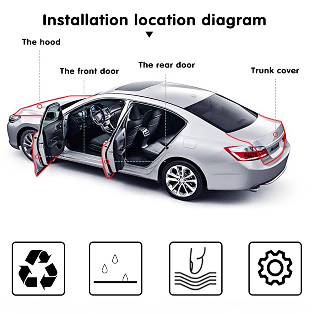 Door Waterproof Magnetic Plastic PVC Seal Strip Car Windshield Seal Strip EPDM Sealing Strip