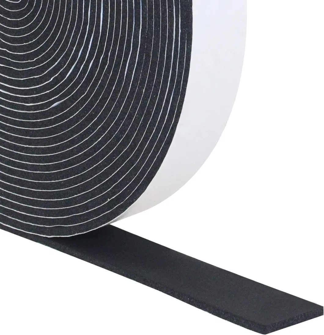 Self Adhesive Foam Sealing Tape Strip Draught Excluder EPDM Rubber Self-Adhesive Car Door Sealing Rubber Foam PVC EPDM Cr EVA Seal Strip Self Adhesive NBR/PVC